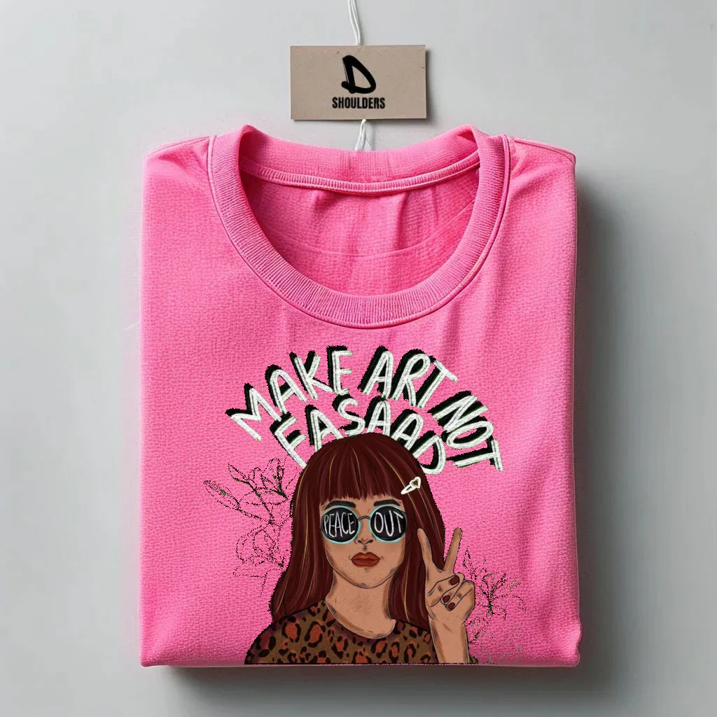 "Make Art Not Fasad" Graphic T-shirt