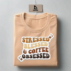 "Coffee Obsessed" Graphic-Tshirt
