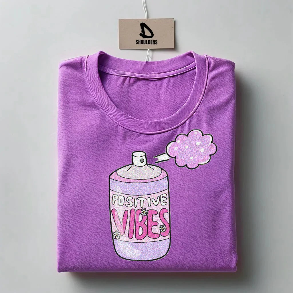 "Positive Vibes" Graphic-Tshirt