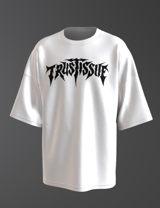 "TRUST ISSUES" GOTHIC OVERSIZED T-SHIRT