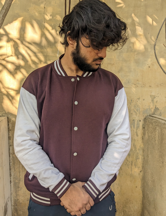 Dark Brown Varsity Jacket