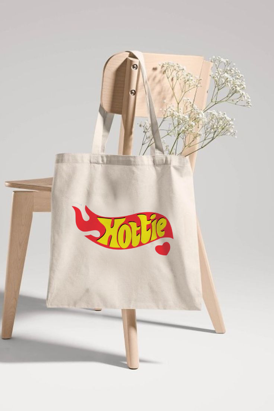 "Hottie" Printed Tote Bag