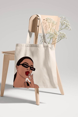 "I don't care" Printed Tote bags