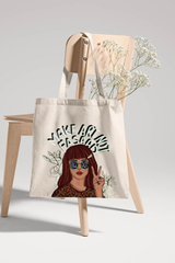 "Make Art Not Fasad" Printed Tote Bag