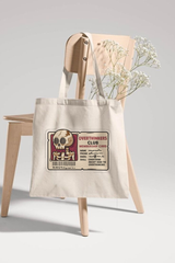 "Overthinker ID Card" Printed Tote Bag