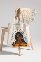 "Apki Soch Kali Ha!" Printed Tote Bag