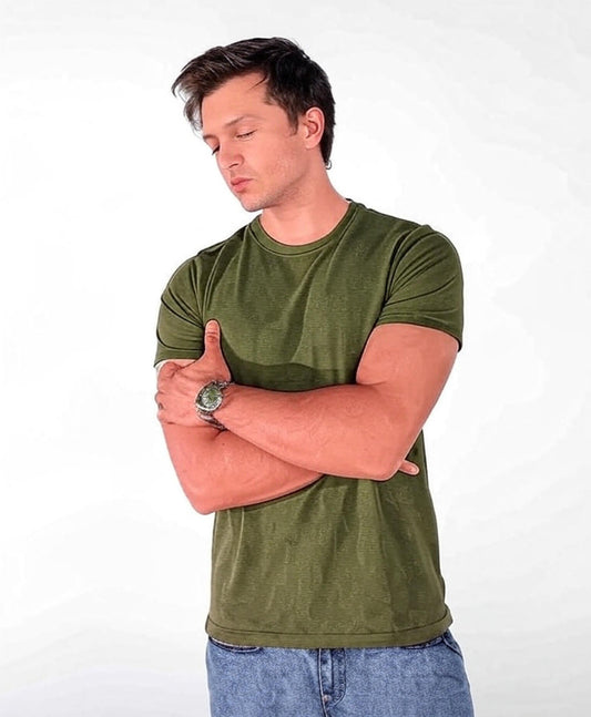 Olive Green Regular T-shirt