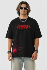 "Red Skullfire" Premium Gothic Oversized Tee