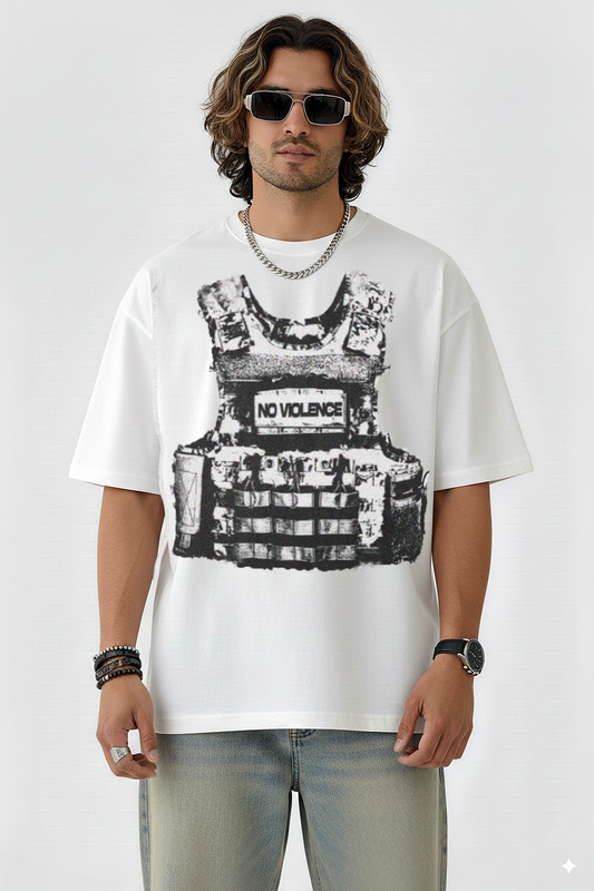 "Nonviolent Vest" Oversized T-shirt