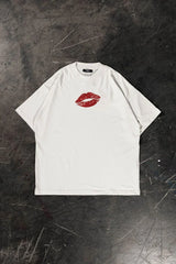 "Ruby Lips"Oversized-Tshirt