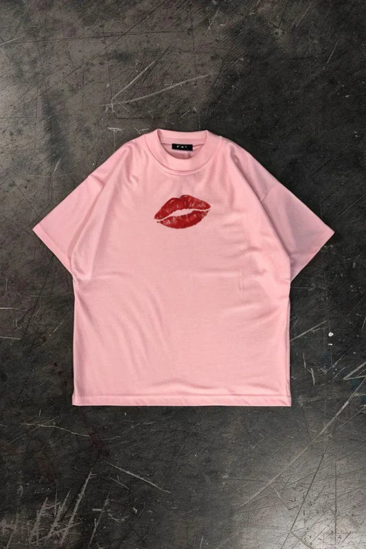 "Ruby Lips"Oversized-Tshirt