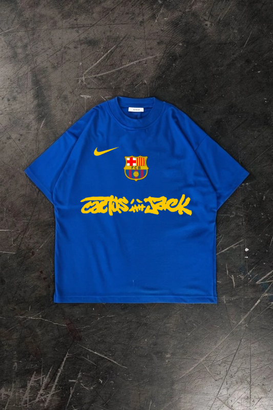 "Barca X Travis Jersey" Oversized T-shirt