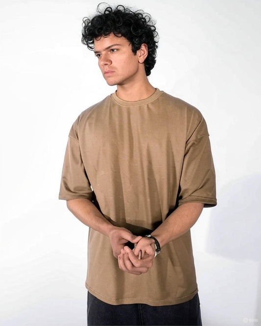 Oversized Beige Premium T-shirt