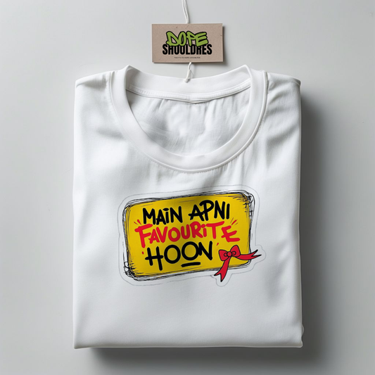 "MAIN APNI FAVORITE HOON" Graphic T-shirt